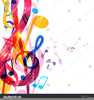 Christmas Music Notes Clipart Image