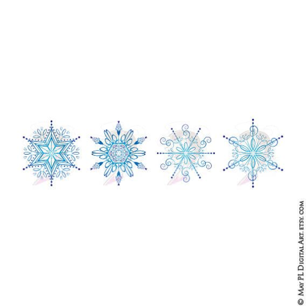 Snowflake Silhouette Clipart | Free Images at Clker.com - vector clip ...