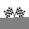 Checkered Flags Clipart Image