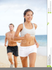 People Jogging Clipart Image