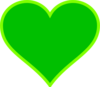 Green Heart Clip Art