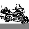 Honda Motorcycle Clipart Image