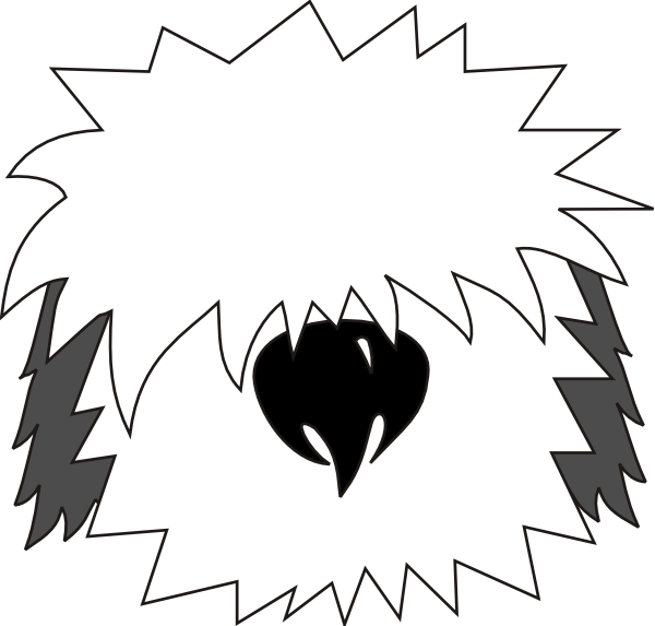 Download Shaggy Dog Head Clip Art at Clker.com - vector clip art ...