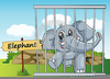 Animals In Cages Clipart Image