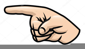 Hand Point Clipart Image