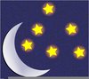 Moon And Stars Clipart Free Image