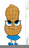 Clipart Of A Cartoon Peanut Image