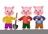 Three Little Pig Clipart Image