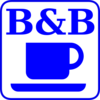 B&b Blu Su Fondo Bianco Clip Art