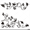 Free Clipart Floral Scroll Image