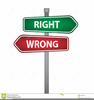 Right And Wrong Clipart Image