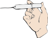 Hand And Syringe Clip Art