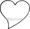 Simple Black And White Heart Royalty Free Clipart Picture Image