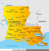 Free Louisiana State Clipart Image