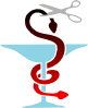 Pharma Double Headed Snake Cut Clip Art