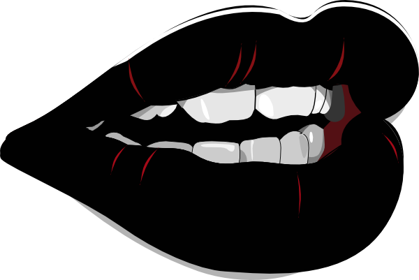 Black Lips Clip Art at Clker.com - vector clip art online, royalty free