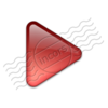 Bullet Triangle Glass Red 4 Image