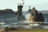 French Marine Vab Takes The Beach During A Non-combatant Evacuation Operation (neo) Exercise Clip Art