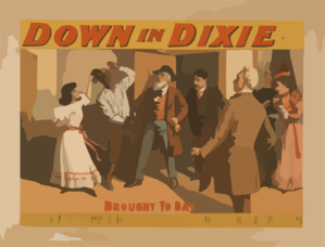 Down In Dixie Written By Scott Marble. Clip Art