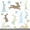 Easter Primitive Clipart Image