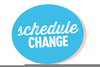 Schedule Change Clipart Image