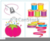 Sewing Accessories Clipart Image
