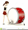 Drummer Girl Clipart Image
