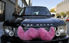 Pink Mustache Car Image