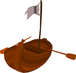 Pirate Rowboat Clip Art