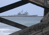 The Aegis-class Cruiser Uss Shiloh (cg 67) Departs Naval Weapons Station (nws) Seal Beach After Taking On Stores And Munitions Image