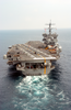 The Nuclear Powered Aircraft Carrier Uss Enterprise (cvn 65) Steams Along In The Atlantic Ocean During The Final Stages Of An Ordnance On-load. Image