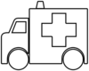 Ambulance Outline Clip Art