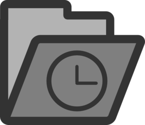 Clock Folder Clip Art Clip Art