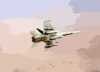 F/a-18 On Combat Mission Over Afghanistan. Clip Art