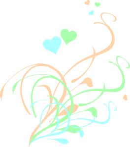 Love Birds On A Branch-pink Clip Art