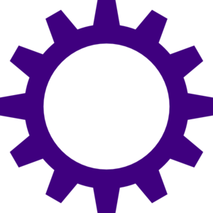 Purple Cogwheel Clip Art