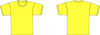 Yellow Plain Shirt Template Clip Art