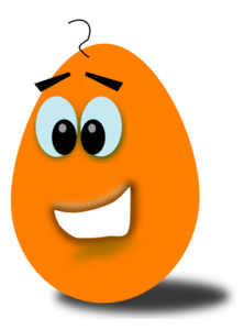 Orange Comic Egg Clip Art at Clker.com - vector clip art online, royalty free & public domain