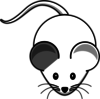White Mouse Right-grey-ear Clip Art