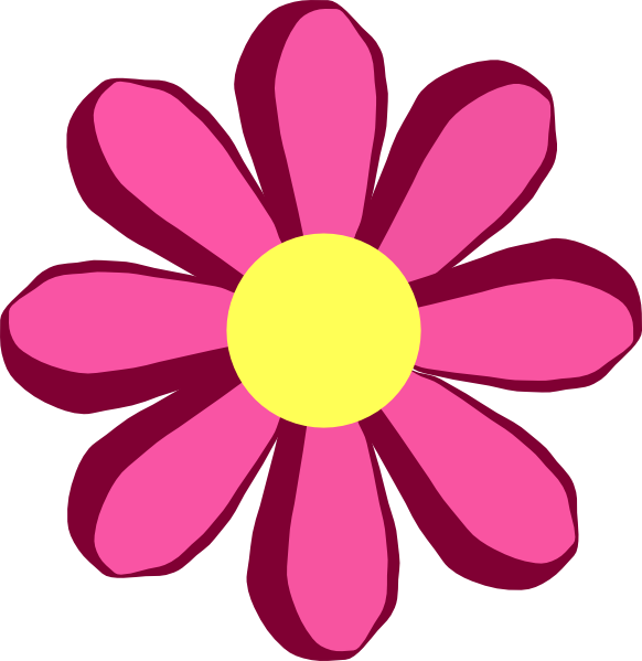 Pink Flower Clip Art at Clker.com - vector clip art online, royalty