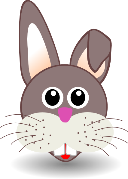 Bunny Face Clip Art at Clker.com - vector clip art online, royalty free