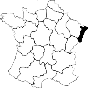 Alsace France Map Clip Art