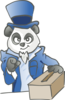 Panda For Election Clip Art