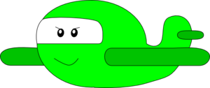Friendly Plane Clip Art