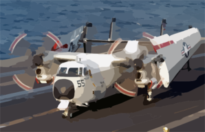 A C-2a Greyhound Attached To The  Clip Art