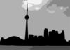 Toronto Skyline Combined Clip Art
