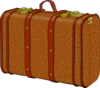 Brown Suitcase Clip Art