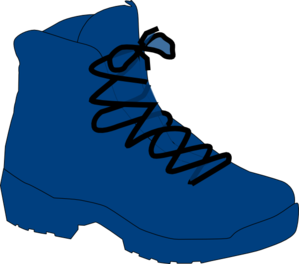 Dark Blue Boot Clip Art