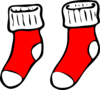 Red Socks Clip Art