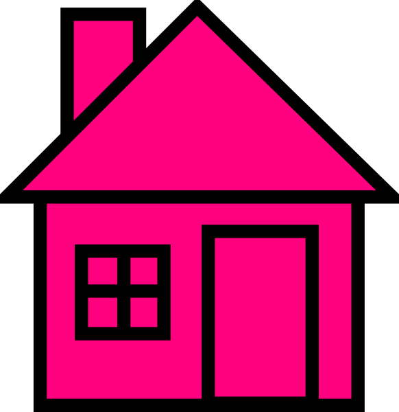 Pink House Clipart Clip Art Library | Images and Photos finder